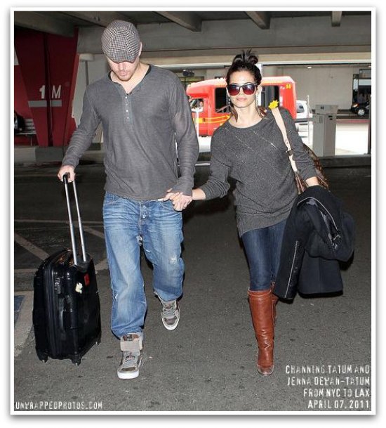 jenna dewan and channing tatum 2011. Jenna Dewan-Tatum…From LAX with Channing Tatum to Lucky Magazine's Soiree 