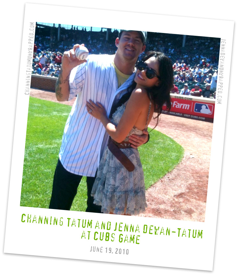 Exclusive Pics of Channing Tatum and Jenna DewanTatum at Cubs Game 