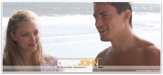 Channing Tatum and Amanda Seyfried in 'Dear John' Header