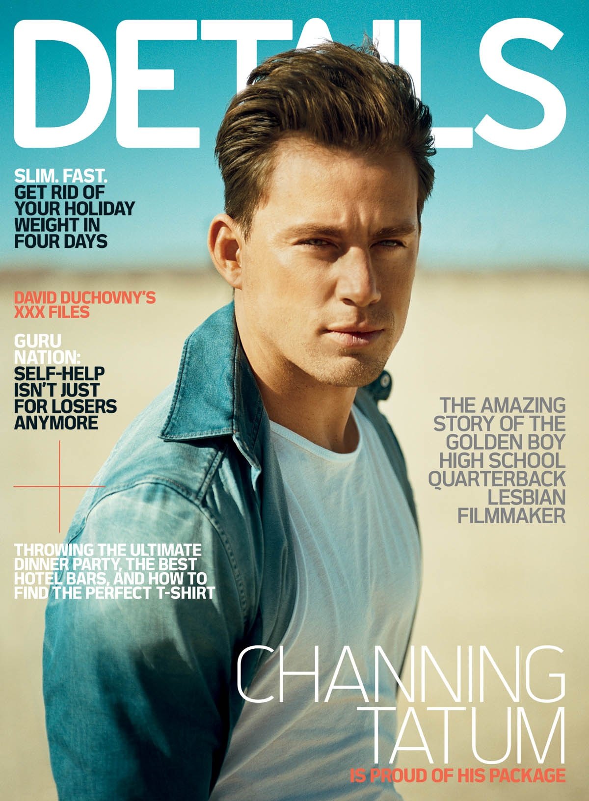 Channing Tatum Featured in February 2010 Details Magazine