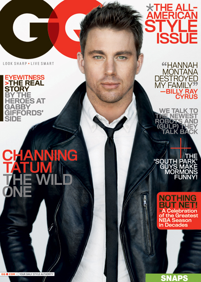 channing tatum fat 2011. Channing Tatum Covers March 2011 GQ Magazine
