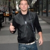 Channing Tatum in New York to Promote 'Fighting'