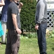 Channing Tatum and Director Dito Montiel on the Set of 'Son of No One'